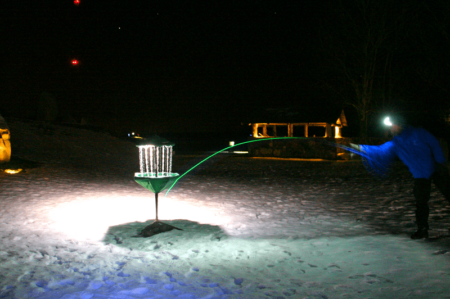 discgolf valgustatuna