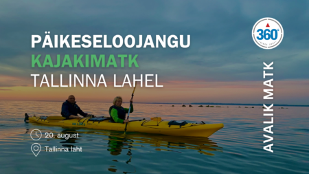 päikeseloojangu kajakimatk augustis