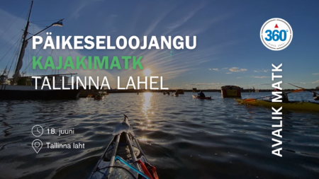 päikeseloojangu kajakimatk juunis